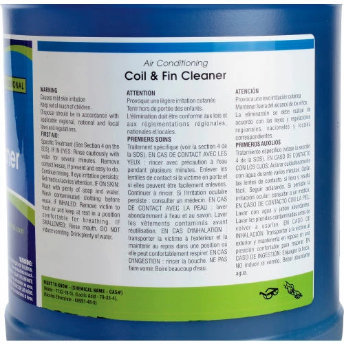Global Industrial Air Conditioning Coil & Fin Cleaner - Case Of Four 1 Gallon Bottles 4 Global Industrial Air Conditioning Coil & Fin Cleaner - Case Of Four 1 Gallon Bottles - Image 3
