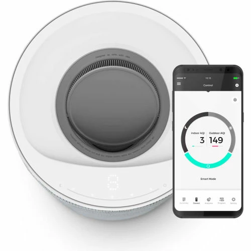 Aeris Aair Lite Residential Grade Air Purifier W/ HEPA H13 Filter, 176 CFM, 230V, White 6 Aeris Aair Lite Residential Grade Air Purifier W/ HEPA H13 Filter, 176 CFM, 230V, White - Image 4