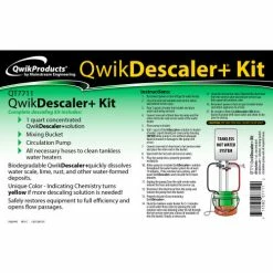 Qwik Products Descaler Solution QT7711 - 1 Quart, Circ. Pump, Mixing Container, Hoses 14 Qwik Products Descaler Solution QT7711 - 1 Quart, Circ. Pump, Mixing Container, Hoses -Refrigerants & Chemicals Shop B2097327 06