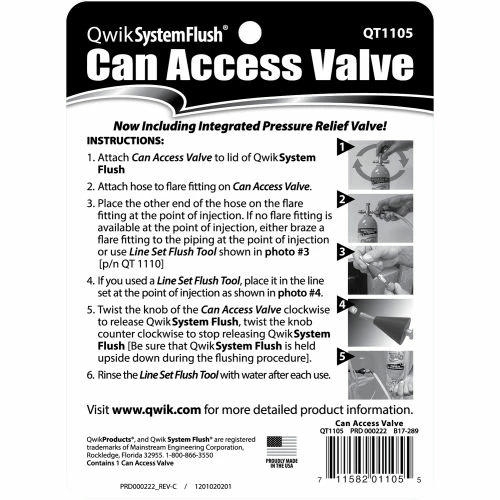 Qwik Products System Flush® Can Access Valve QT1105 - Pkg Qty 6 7 Qwik Products System Flush® Can Access Valve QT1105 - Pkg Qty 6 - Image 5