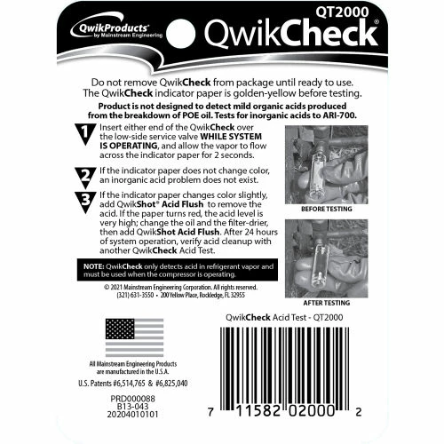 Qwik Products Acid Test Kit QT2000 - Pkg Qty 25 4 Qwik Products Acid Test Kit QT2000 - Pkg Qty 25 - Image 2