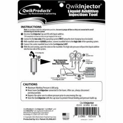 Qwik Products .5 Oz Additive Injector Tool QT2510 - Pkg Qty 6 -Refrigerants & Chemicals Shop B2097350 03