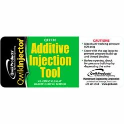 Qwik Products .5 Oz Additive Injector Tool QT2510 - Pkg Qty 6 -Refrigerants & Chemicals Shop B2097350 09