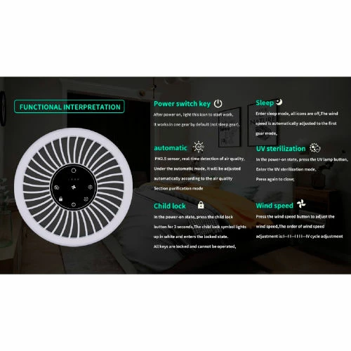 Cello ULTRA Air Purifier, 130 CFM, W/UVC, HEPA Filters 8 Cello ULTRA Air Purifier, 130 CFM, W/UVC, HEPA Filters - Image 6