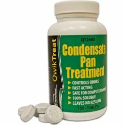 Qwik Products Condensate Pan Tablets QT2403 - 100 Tablet Bottle - Pkg Qty 8