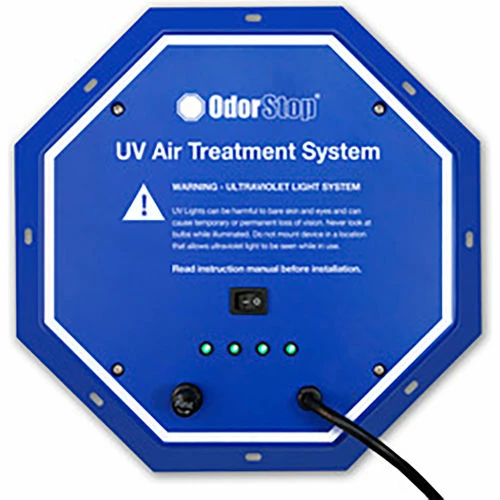 OdorStop UV Air Treatment System w/ Airflow Sensor & 12" Bulbs, 14000 Sq. Ft, ABS Plastic, 120V, 96W 3 OdorStop UV Air Treatment System w/ Airflow Sensor & 12" Bulbs, 14000 Sq. Ft, ABS Plastic, 120V, 96W