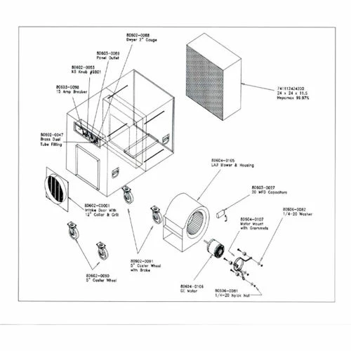 Tri-Dim Tri Dim C2000 Portable HEPA Max Air Cleaner, Stainless Steel, 120V 4 Tri-Dim Tri Dim C2000 Portable HEPA Max Air Cleaner, Stainless Steel, 120V - Image 2