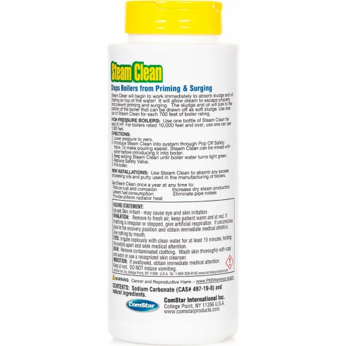 ComStar Steam Clean™ Boiler Water Priming, Foaming And Surging Treatment, 8 Oz. 4 ComStar Steam Clean™ Boiler Water Priming, Foaming And Surging Treatment, 8 Oz. - Image 2