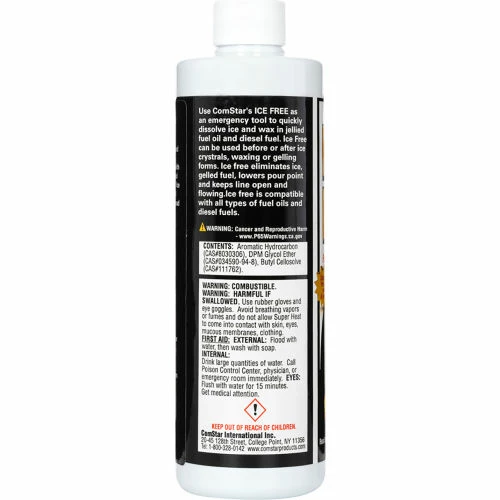 ComStar Ice Free™ Fuel Oil & Diesel De-Icer, 16 Oz. - Pkg Qty 24 5 ComStar Ice Free™ Fuel Oil & Diesel De-Icer, 16 Oz. - Pkg Qty 24 - Image 3